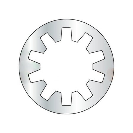 NEWPORT FASTENERS Internal Tooth Lock Washer, For Screw Size M2 Steel, Zinc Plated Finish, 10000 PK 167279